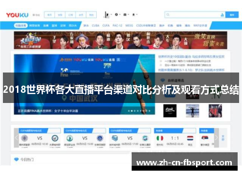 2018世界杯各大直播平台渠道对比分析及观看方式总结 2018世界杯各大直播平台渠道对比分析及观看方式总结