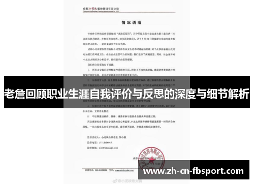 老詹回顾职业生涯自我评价与反思的深度与细节解析